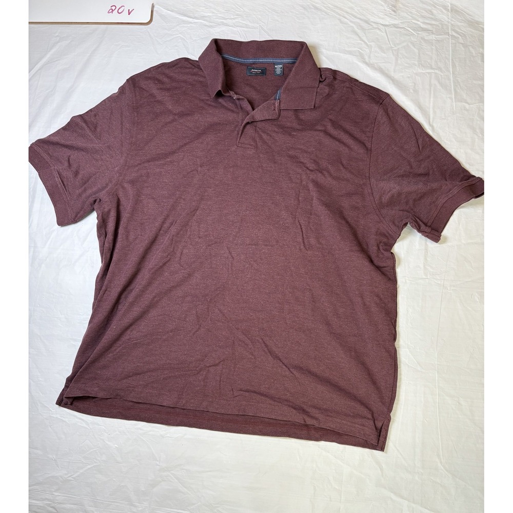 Mens Arrow Maroon short sleeve polo size 2XL
